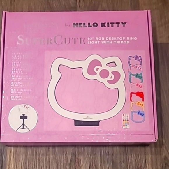 Impressions For Hello Kitty Super Cute 10" RGB Desktop Ring Light w/Tripod - Picture 13 of 14